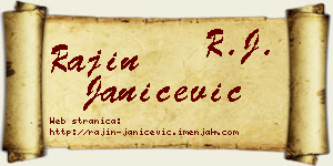 Rajin Janićević vizit kartica